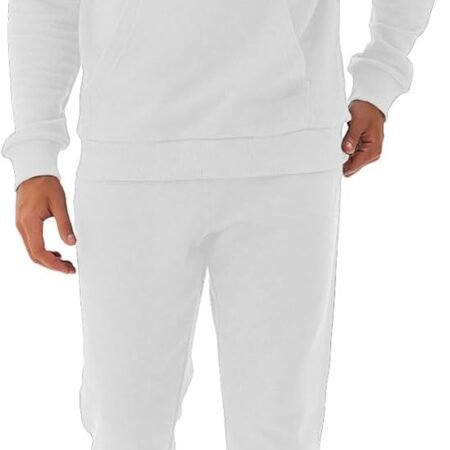 Men's 2-Piece Active Set: Pullover Sweatshirt and Sweatpants,Jogging Sweatsuit Outfit