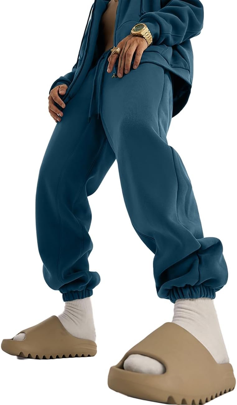 Men's Sweatpants Joggers Pants Heavyweight Fleece Athletic Track Pants Men's Sweat Pants Athletic Joggers with Pockets
