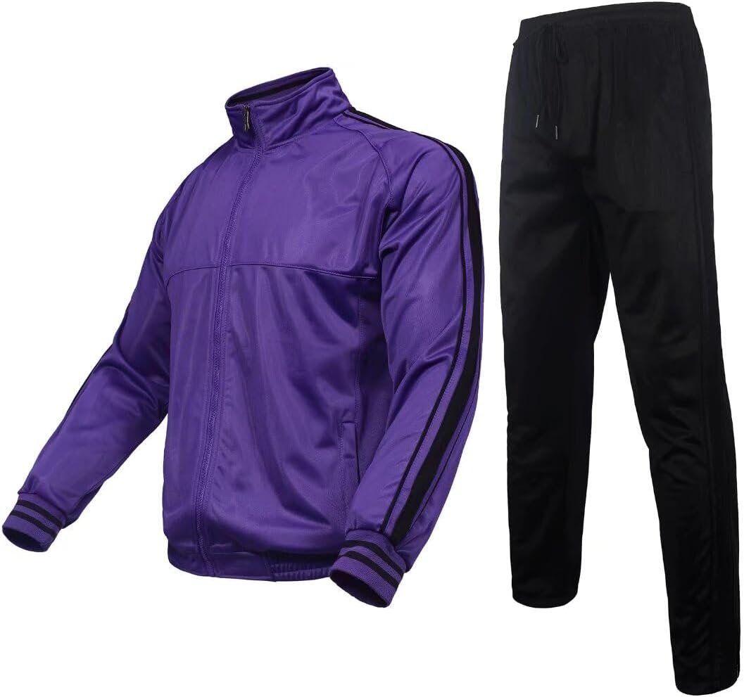 Tracksuit Mens, Track Jackets and Pants 2 Piece Outfit
