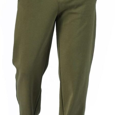Men's Open-Bottom Sports Pants Sweatpants Trousers Front Zip Fly Closure