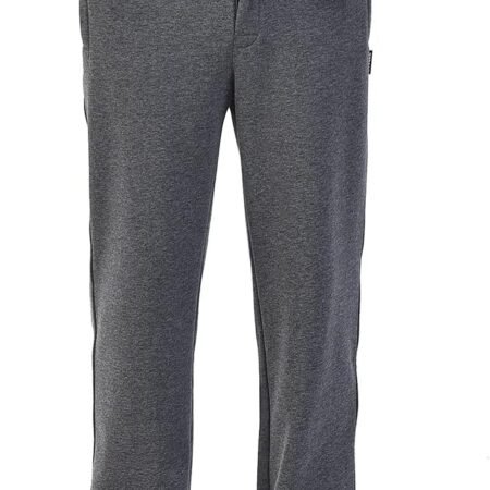 Men's Open-Bottom Sports Pants Sweatpants Trousers Front Zip Fly Closure