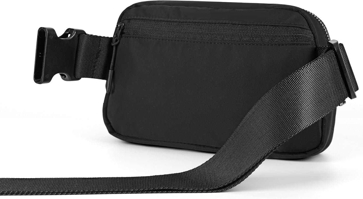 Mini Fanny Pack Black Belt Bag for Women and Men, Fashionable Waterproof Waist Pack with Adjustable Strap for Traveling, Hiking, Jogging, Cycling - Image 2