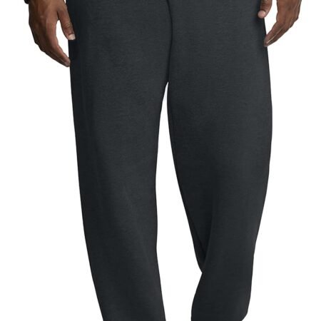Fleece Elastic Bottom Sweatpants with Pockets, Relaxed Fit, Moisture Wicking, Breathable