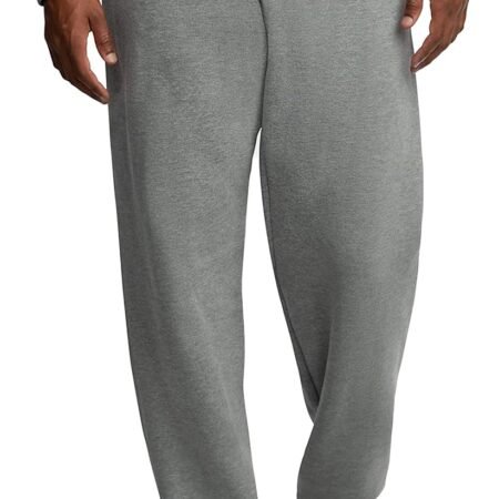 Fleece Elastic Bottom Sweatpants with Pockets, Relaxed Fit, Moisture Wicking, Breathable