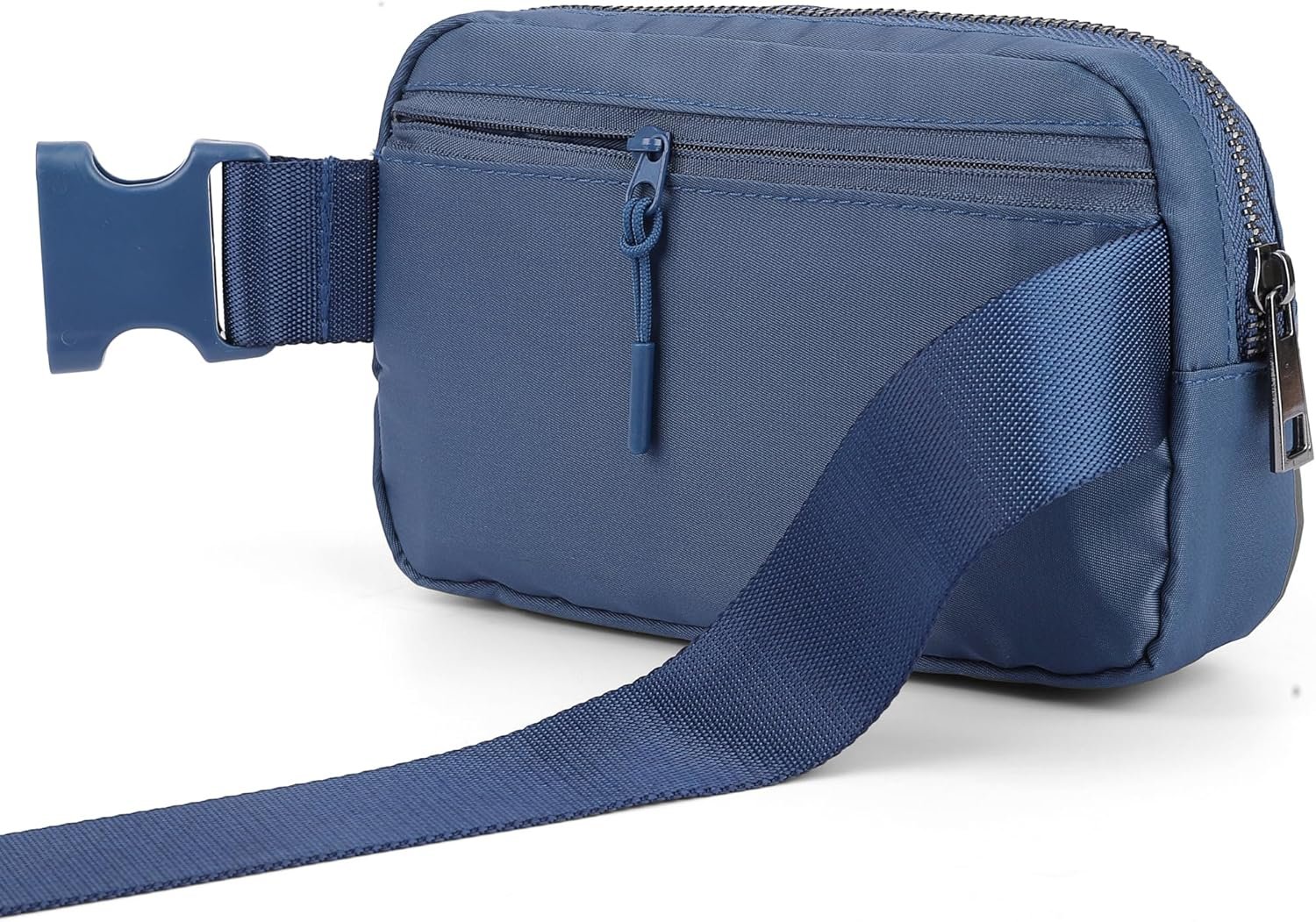 Mini Fanny Pack Blue Belt Bag for Women and Men, Fashionable Waterproof Waist Pack with Adjustable Strap for Traveling, Hiking, Jogging, Cycling - Image 2